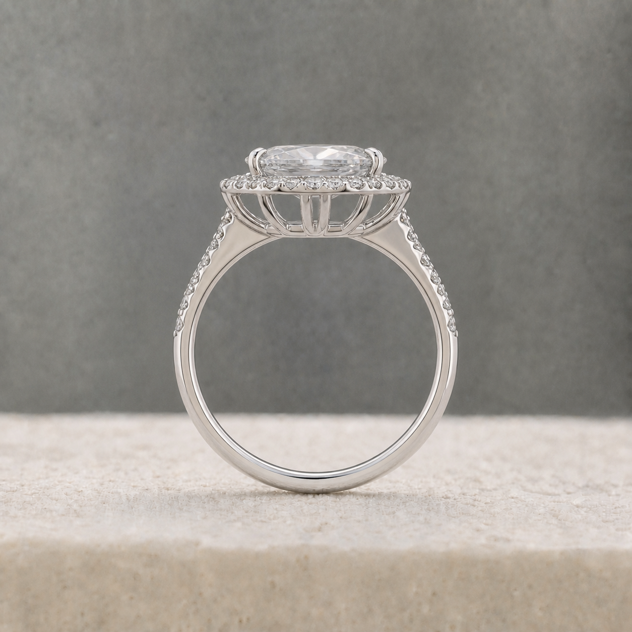 Oval Halo Ring