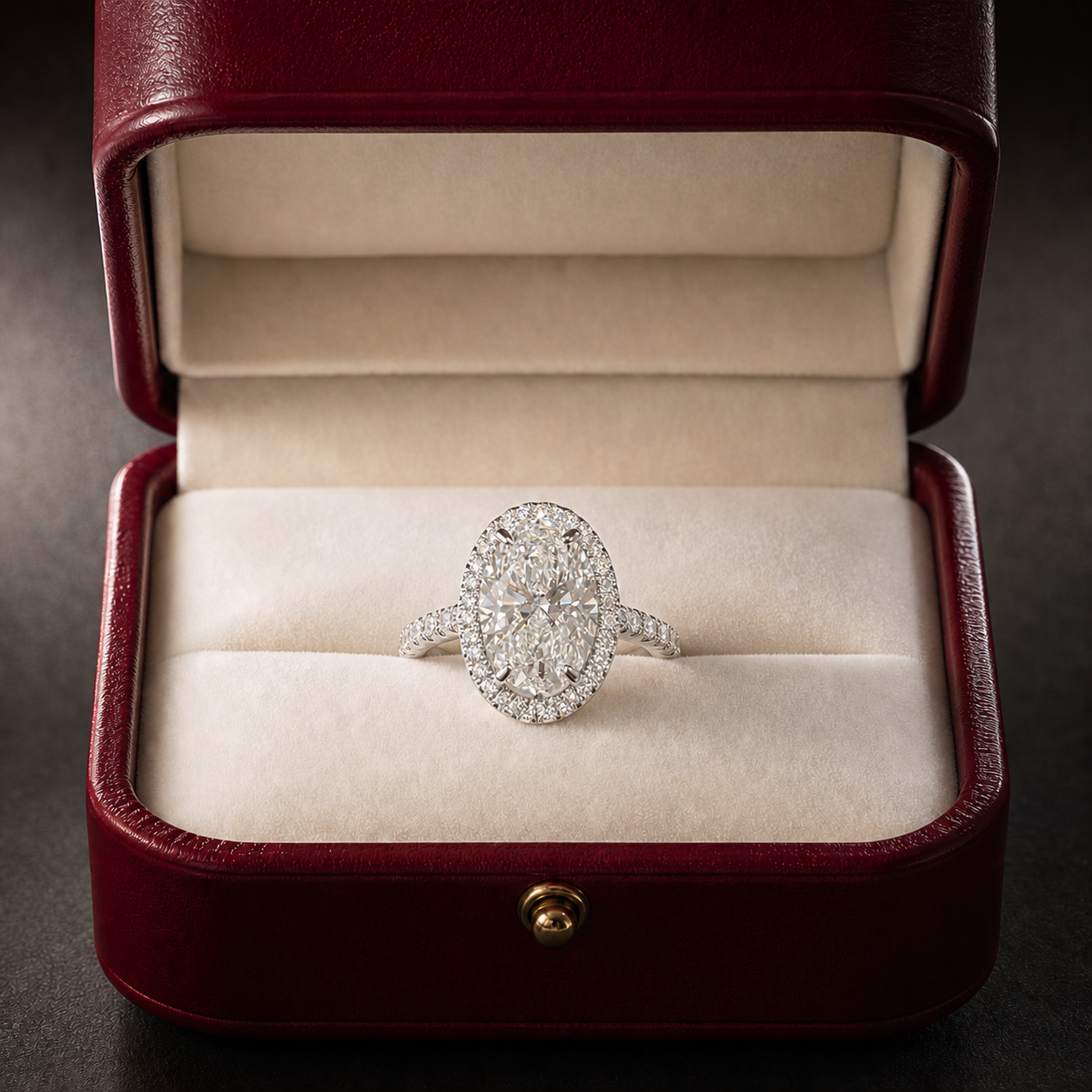 Oval Halo Ring