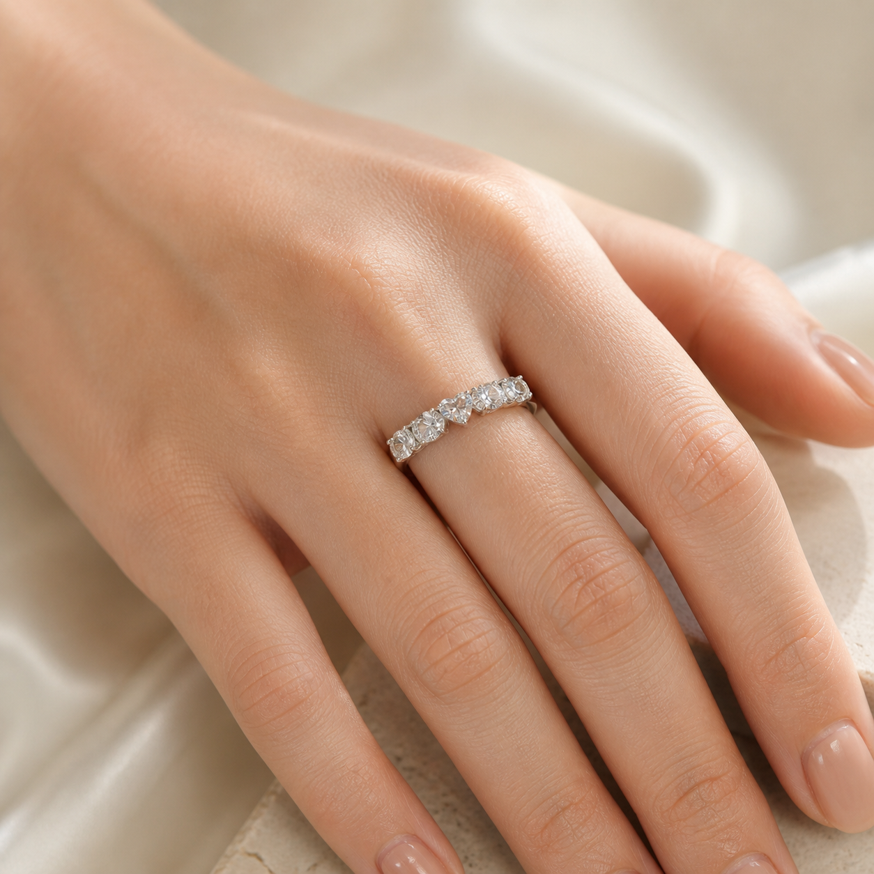 Heart Eternity Ring