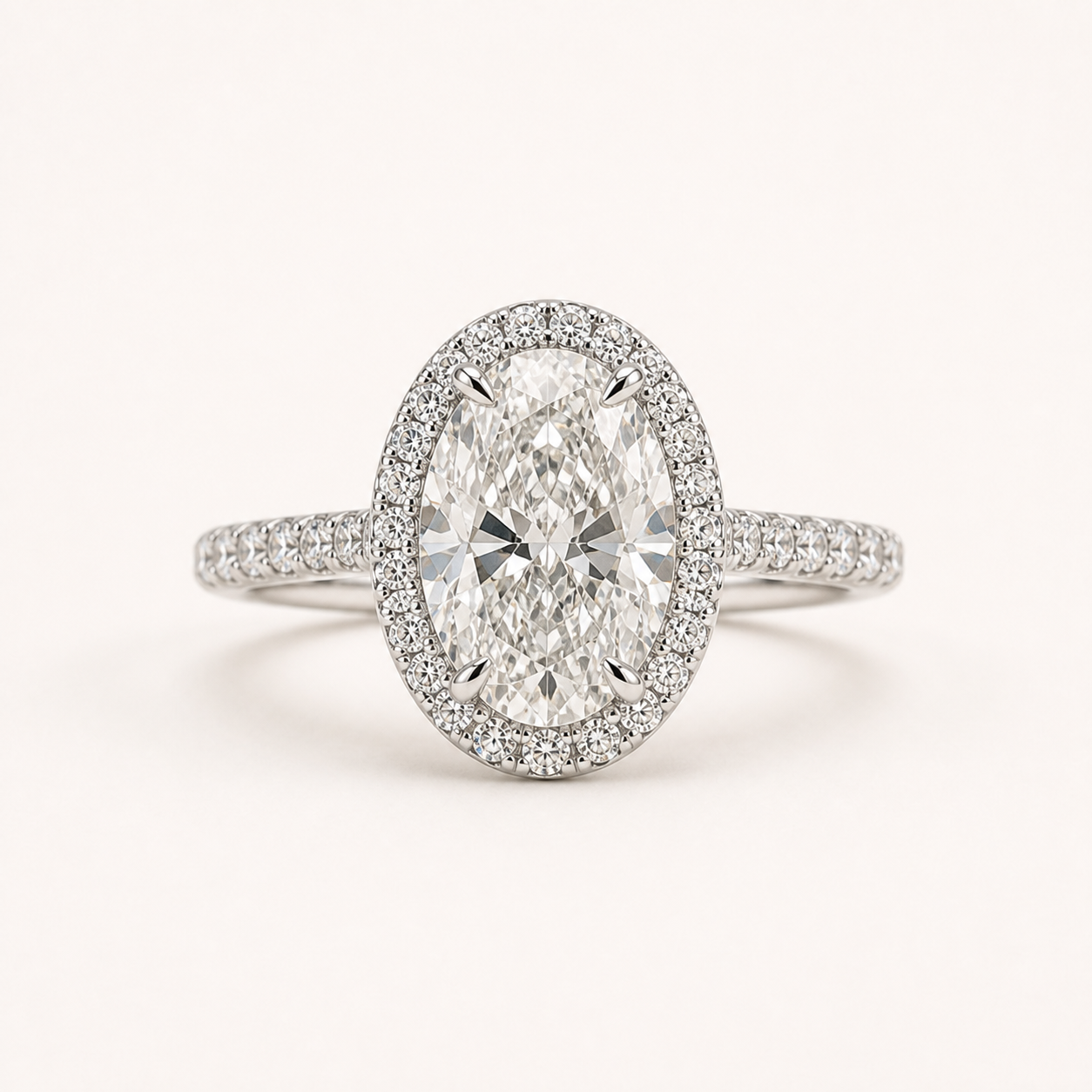 Oval Halo Ring