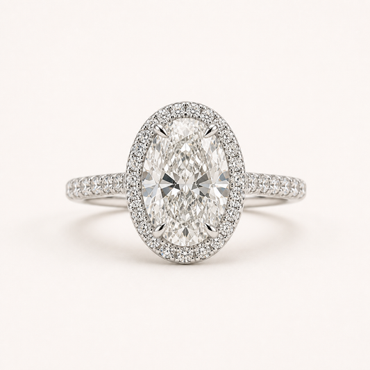 Oval Halo Ring
