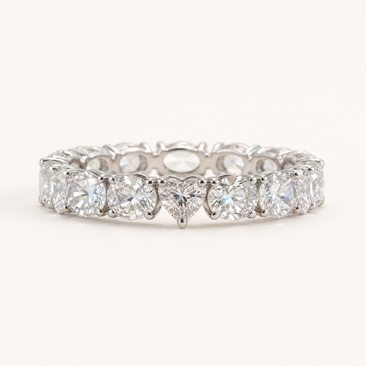 Heart Eternity Ring